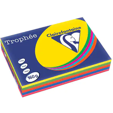 Clairefontaine pack a4 Clairefontaine Trophee Card A4 160gm Intensive Assorted (250 Pack) 1713C