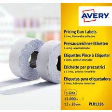 Avery Prijskaartjespistolen Avery Dennison Single-Line Price Marking Label 12x26mm White Pack of