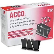 Large binder clips Acco Binder Clips, Large 12 Count