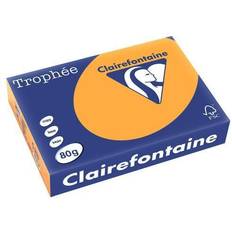 Orange Kopipapir Clairefontaine Farvet papir Trophée, A4, 80g, orange 1878, pakke a 500 ark