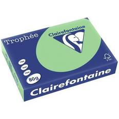 Clairefontaine Farvet papir Trophée, A4, 80g, naturgrøn 1775, pakke a 500 ark