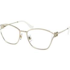 Miu Miu Brillen Miu Miu MU 53UV ZVN1O1, including lenses, BUTTERFLY Glasses, FEMALE