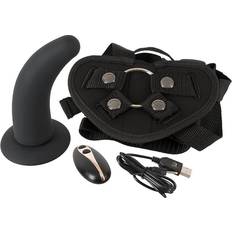 You2Toys Strap On mit herausnehmbaren Vibrator und Fernbedienung Schwarz