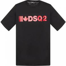 Firkantet T-skjorter DSquared2 Boys Logo T-shirt Black, 14Y