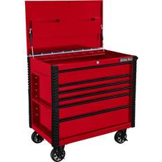 DIY Accessories EX Series Red 41-Inch 6-Drawer Tool Cart with Bumpers instock EX4106TCRDBK