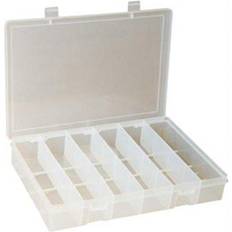 Tool Boxes SP6CLEAR 6.75 x 6.75 x 1.75 in. Small Plastic Compartment Box Clear 6 Compartments