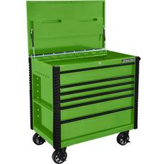 DIY Accessories EX Series Green 41-Inch 6-Drawer Tool Cart with Bumpers instock EX4106TCGNBK