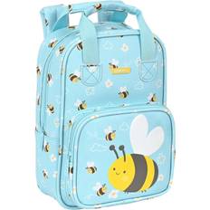 Vannavvisende Skolesekker Safta School Bag Abeja Light Blue (20 x 28 x 8 cm)