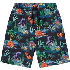 Stella McCartney Boy's Rock Pool Swim Shorts - Black Multi