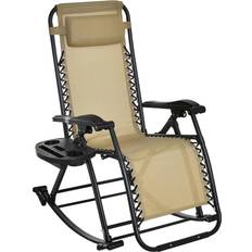 Foldable Outdoor Rocking Chairs OutSunny 84A-080CW