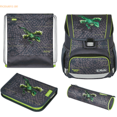 Herlitz Loop Plus Dragon Tale, Pencil pouch, Sport bag, Penalhus, Skoletaske, Dreng, Grad & grundskole, Rygsæk, 16 L, Frontlomme, Sidelomme
