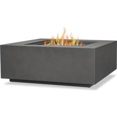 Camping & Outdoor Real Flame Aegean Square Fire Table with NG Conversion Weather Slate