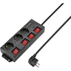 Sygonix RF-4737788 Power strip switch) Black PG connector 1 pc(s)