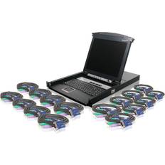 Conmutadores KVM IOGEAR 16-Port 17in LCD Combo KVM Switch, 16 PS/2 USB