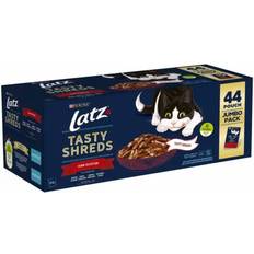 Purina Katter - Våtfoder Husdjur Purina Latz Tasty Shreds Farm Selection 44x80g