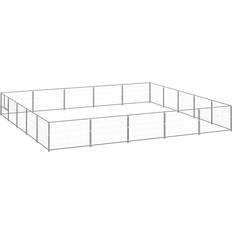 vidaXL Hundgård silver 25 m²