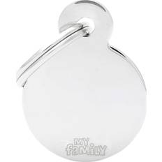 MyFamily Medaglietta Basic Cerchio MM.21x28 Ottone Cromato - Piccolo
