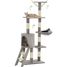 vidaXL Cat Tree with Sisal Scratching Posts 138cm