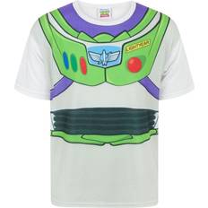 Toy Story Disney Childrens Boys Buzz Lightyear Costume T-Shirt (7-8 Years) (White)