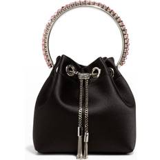 Satin Bucket Bags Jimmy Choo Bon Bon Bucket Bag - Sort