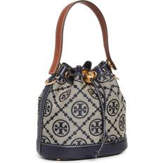 Tory Burch T Monogram Jacquard Bucket Bag - Tory Navy