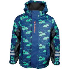 Pojkar Regnjackor Bagheera Kid's ll Rain Fleece Jacket - Navy/Turquoise (87143-14)