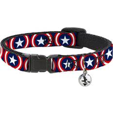 Buckle-Down Captain America Marvel Cat Collar Breakaway