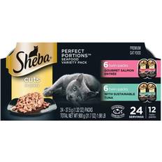 Cat - Dry Food Pets Sheba Perfect Portions Cuts in Gravy Salmon & Tuna Multipack 24x37.5g