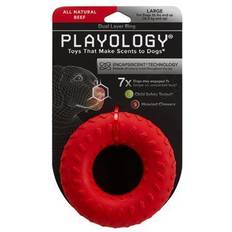 Playology Dual Layer Ring Beef Scented Dog Large
