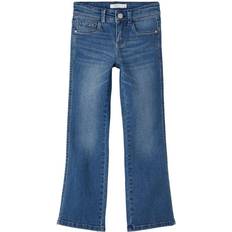 Viscose Trousers Children's Clothing Name It Bootcut Byxor Noos NkfPolly Dark Denim (128) Byxor Jeans