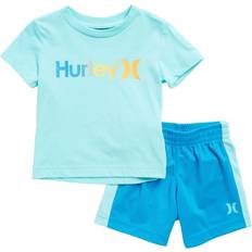 Garçon Autres Ensembles Hurley Little Boy's 2-Piece Colorblock Graphic Tee & Mesh Shorts Set