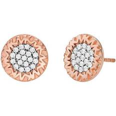 Michael Kors 14k Plated Heart Stud Earrings