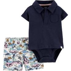 Other Sets Carter's 2 Piece Polo Bodysuit and Short Set - Black