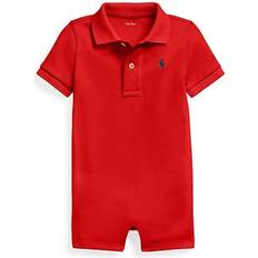 9-12M Playsuits Children's Clothing Ralph Lauren Soft Cotton Polo Shortall - RL 2000 Red (532112)