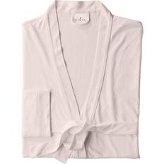 Femme - Gris Peignoirs Womens Wrap Bath Robe - Noir/Gris/Rose