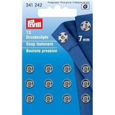 Druckknöpfe Prym Annaeh-Druckknoepfe MS 7 mm Silberfarbig