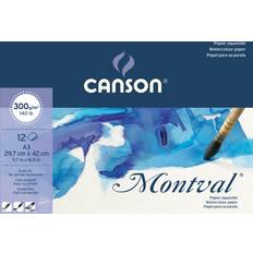 Canson Papiers aquarelle Canson Bloc Papier Montval A3 300 g/m2