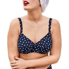 Luna rosa Rosa Faia Dots Luna Bikini Bra Navy-2