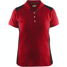 Blåkläder Damenpoloshirt - Rot/Schwarz