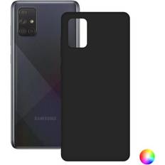 Samsung Galaxy A51 Fundas de teléfono móvil Ksix La funda silk para galaxy a51 de color verde tiene una estructura flexible y tacto suave. mantiene el smartphone libre de huellas dactilares y ralladuras accidentales