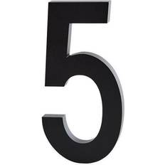 Design Letters Dekorationer Design Letters Tal Aluminium 100mm sort (5) Dekorationsfigur