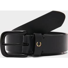 Fred Perry Homme Accessoires Fred Perry Ceinture Homme en Cuir Noire -