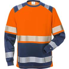Fristads Warnschutz Langarmshirt 7457 THV Stiby - Orange/Marine