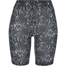 Urban Classics Ladies Ladies Tie Dye High Waist Cycle Shorts black/white