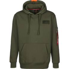 Orange Oberteile Alpha Industries Herren Sweatshirt - Green