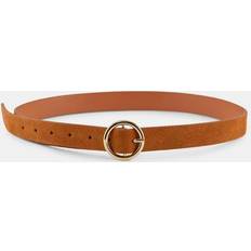 Donna - Marrone Cinture Pieces Ceinture À boucle en cuir - Oro Buckle/Cognac