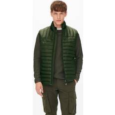 Unisex Vesten Noisy May Onspiet Quilted Donsjas - Zwart