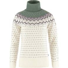 Fjällräven Övik Knit Roller Neck W - Chalk White/Patina Green