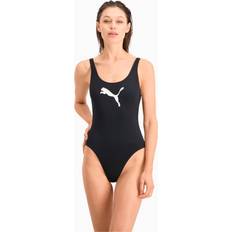 Rosa Bademode Puma Swim Women Swimsuit - Schwarz