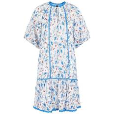 Y.A.S Knielanges Kleid mit Lochstickerei - Black
